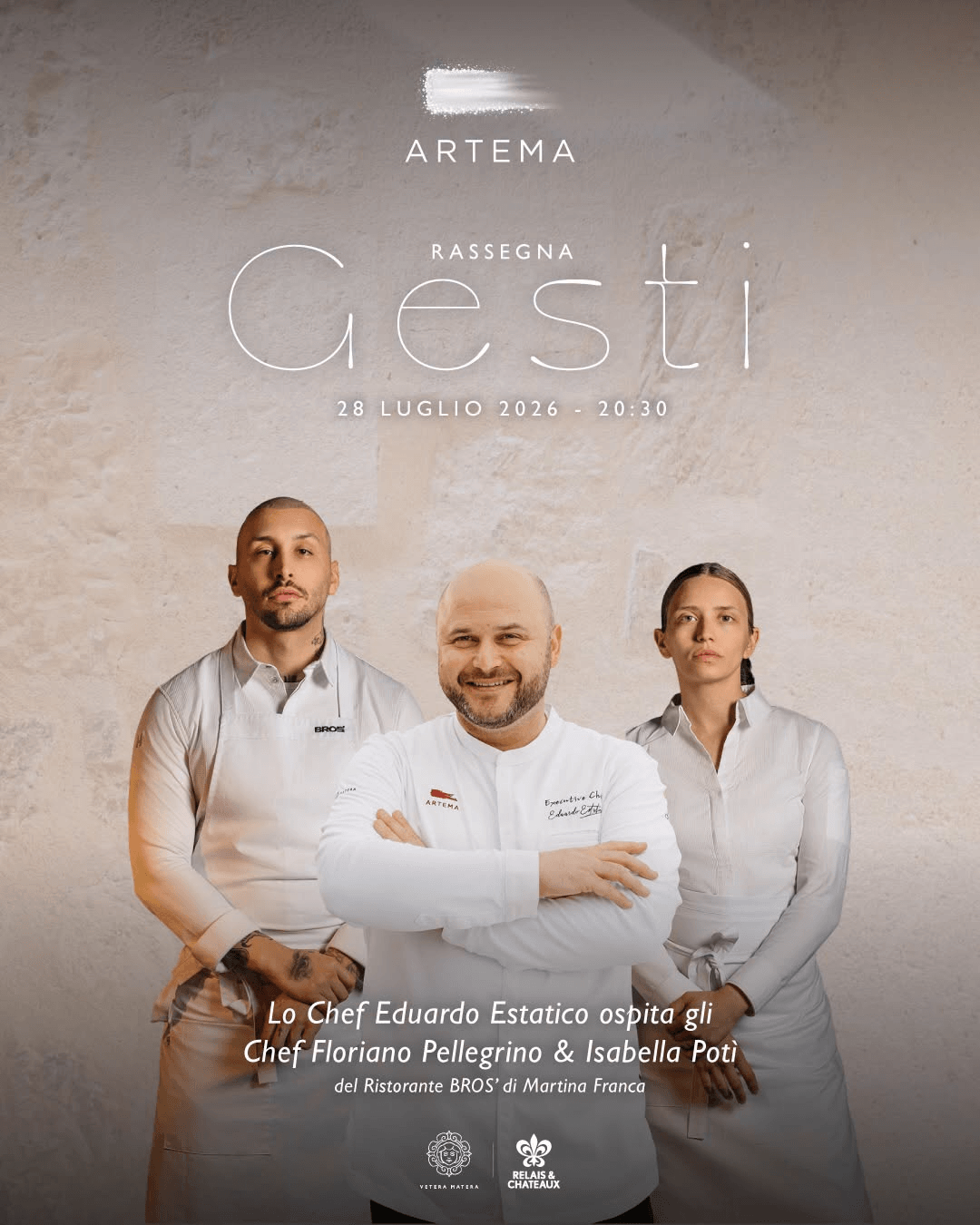 Evento a Matera Bros' Cena a 6 mani
