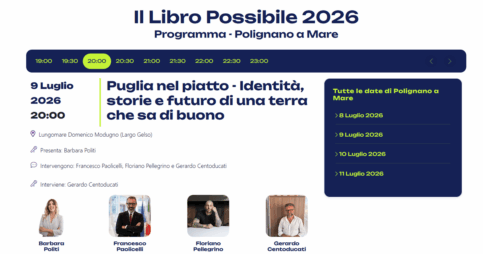 Puglia Nel Piatto: BROS’ a Il Libro Possibile 2026